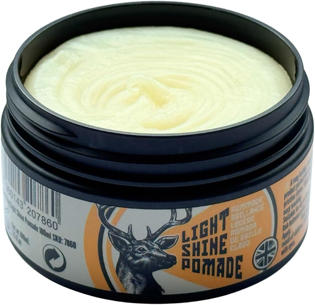 Dark Stag Light Shine Pomade, Professional Hair Styling Product for Men, Water Based for Easy Wash Out, Medium Firm Hold 100Ml / 3.5Oz image number 1
