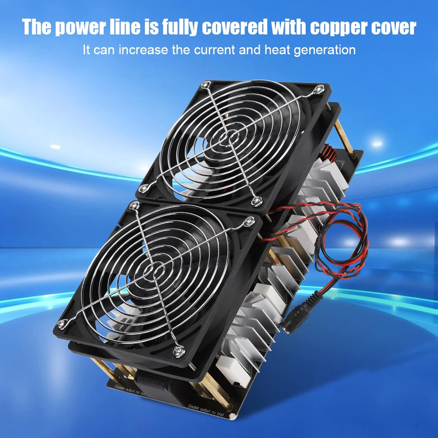 12V-48V 2500W High Frequency Induction Heater, ZVS Induction Heater, Heating PCB Board Module with Copper Ring, Low Voltage Induction Heating Board Module for DIY Players