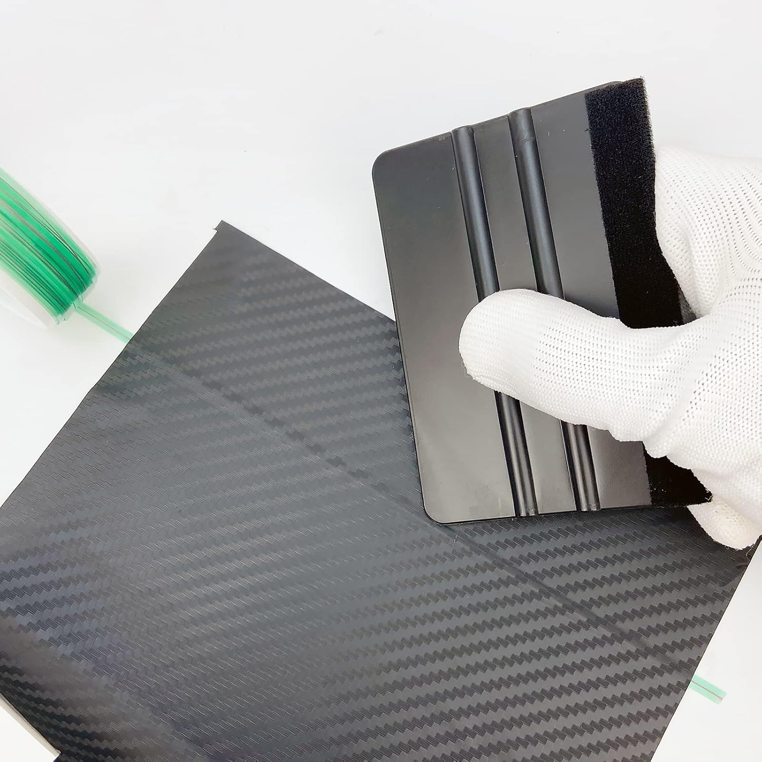 Umaki Car Graphics Vinyl Install Tools Kit with 5M Vinyl Wrap Cutting Tape, Cutter Knife, Vinyl Squeegee and Cleaning Cloth, for Knifeless Design Decals Line, 7 Piece image number 2