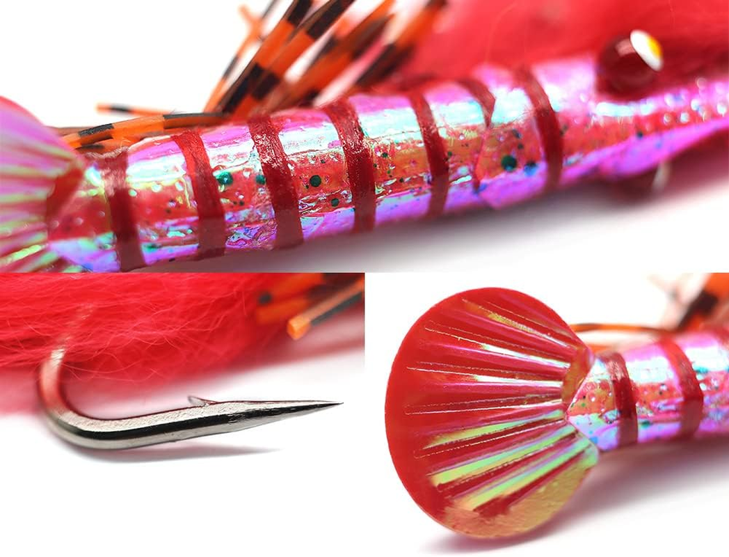 YZD Tarpon Flies Ultra Realistic Shrimp Flies Saltwater Fly Fishing Big Saltwater Flies Fly Fishing Lures Bonefish Flies Redfish Flies Snook Fly Lure Hooks