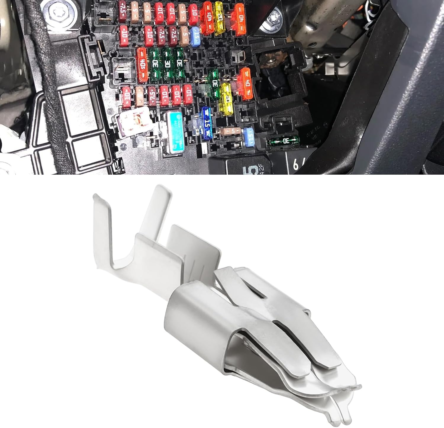 SING F LTD 30PCS Car Electrical Wire Connector Crimp Termina DJ 6218-E6.3 20X6.8Mm Compatible with Volkswagen Car Fuse Box image number 2