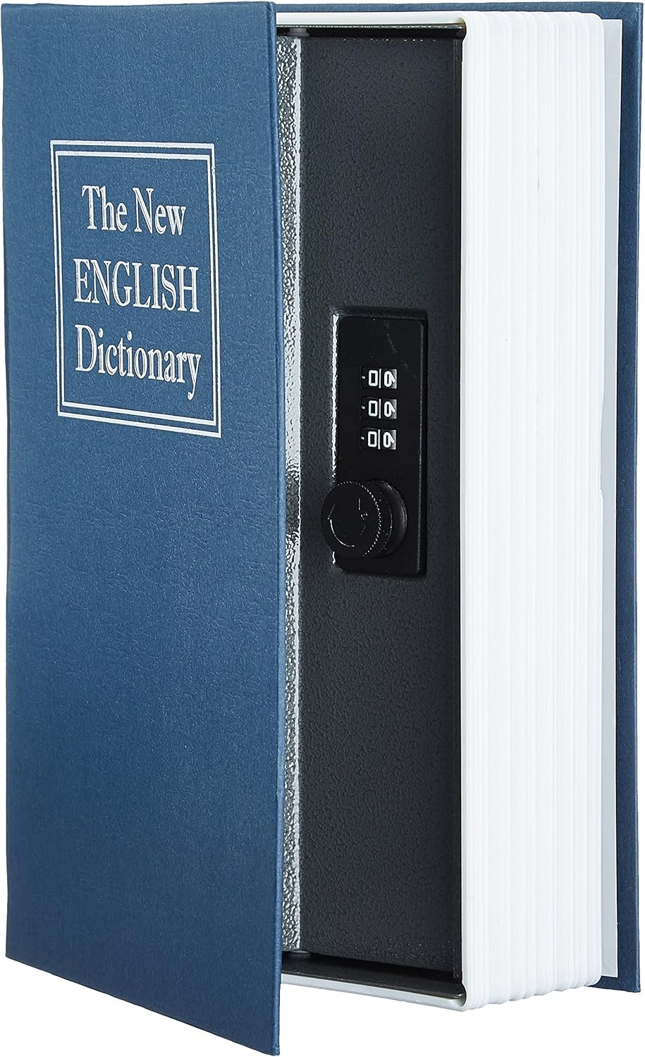 Amazon Basics Book Safe, Combination Lock, Blue