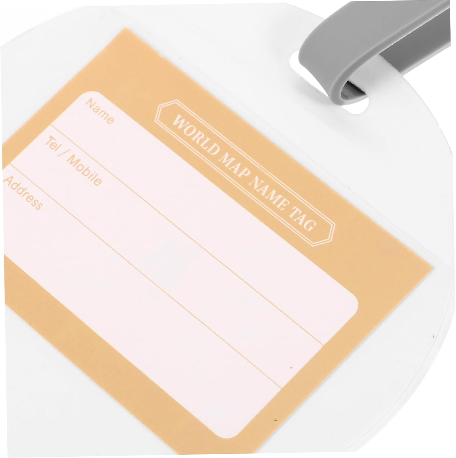 COLLBATH World Map Luggage Tag Suitcase Identifier Id Label for Women Men Travel image number 3