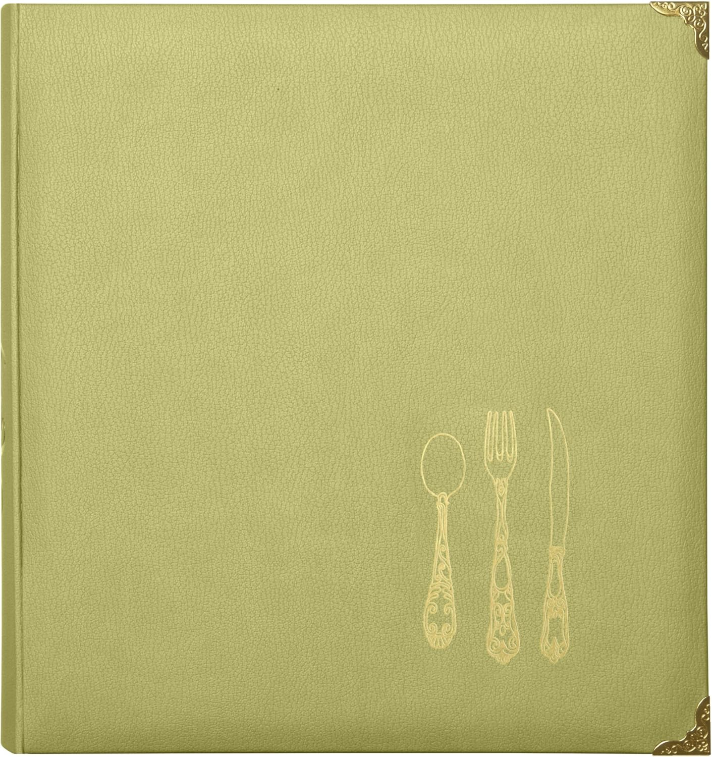 C.R. Gibson Leatherette Recipe Binder, Gray/Multicolor