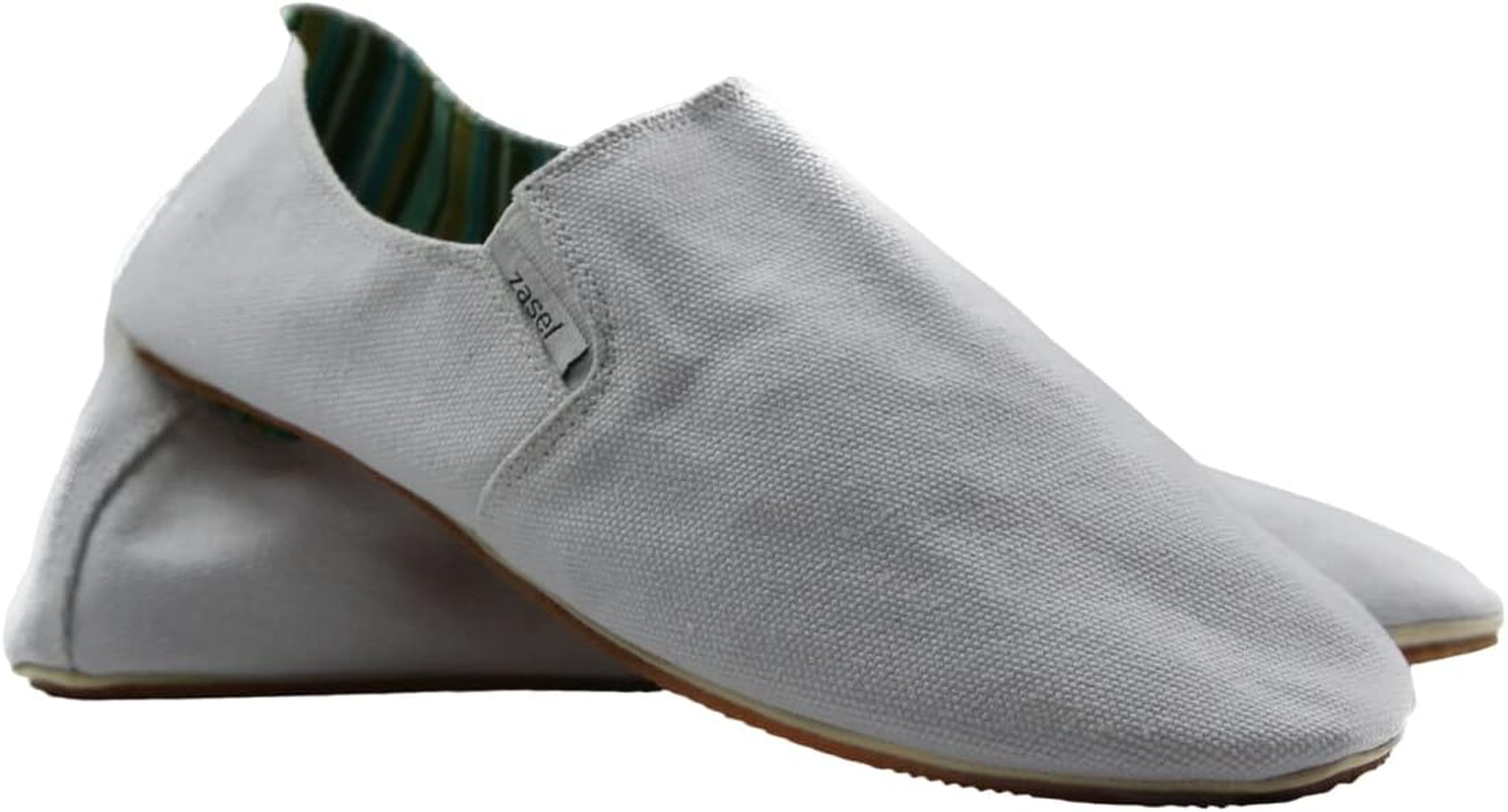 Zasel Mens Cotton Canvas Shoes - White image number 1