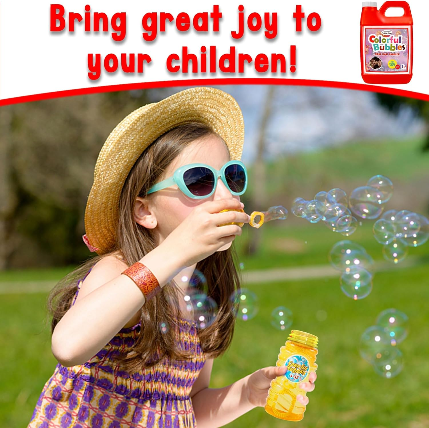 Lulu Home 2 Packs Bubble Concentrated Solution, 2 L/ 67.6 OZ Bubble Refill Solution for Kids Bubble Machine, Giant Bubble Wand, Bubble Blower, Halloween/Birthday Party Favors - up to 5 Gallons image number 5