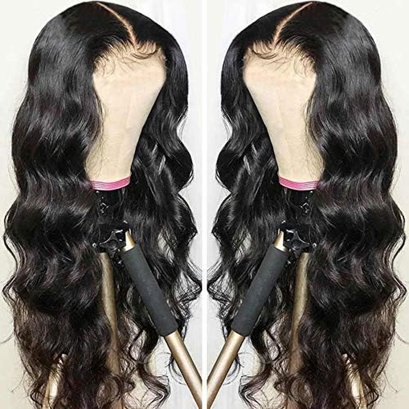 71 Cm Real Hair Wig, 13 X 4 (33 X 10 Cm), Body Wave HD Transparent Lace Front, for Black Women, Glueless, Pre Plucked with Baby Hair, Lace Frontal image number 4