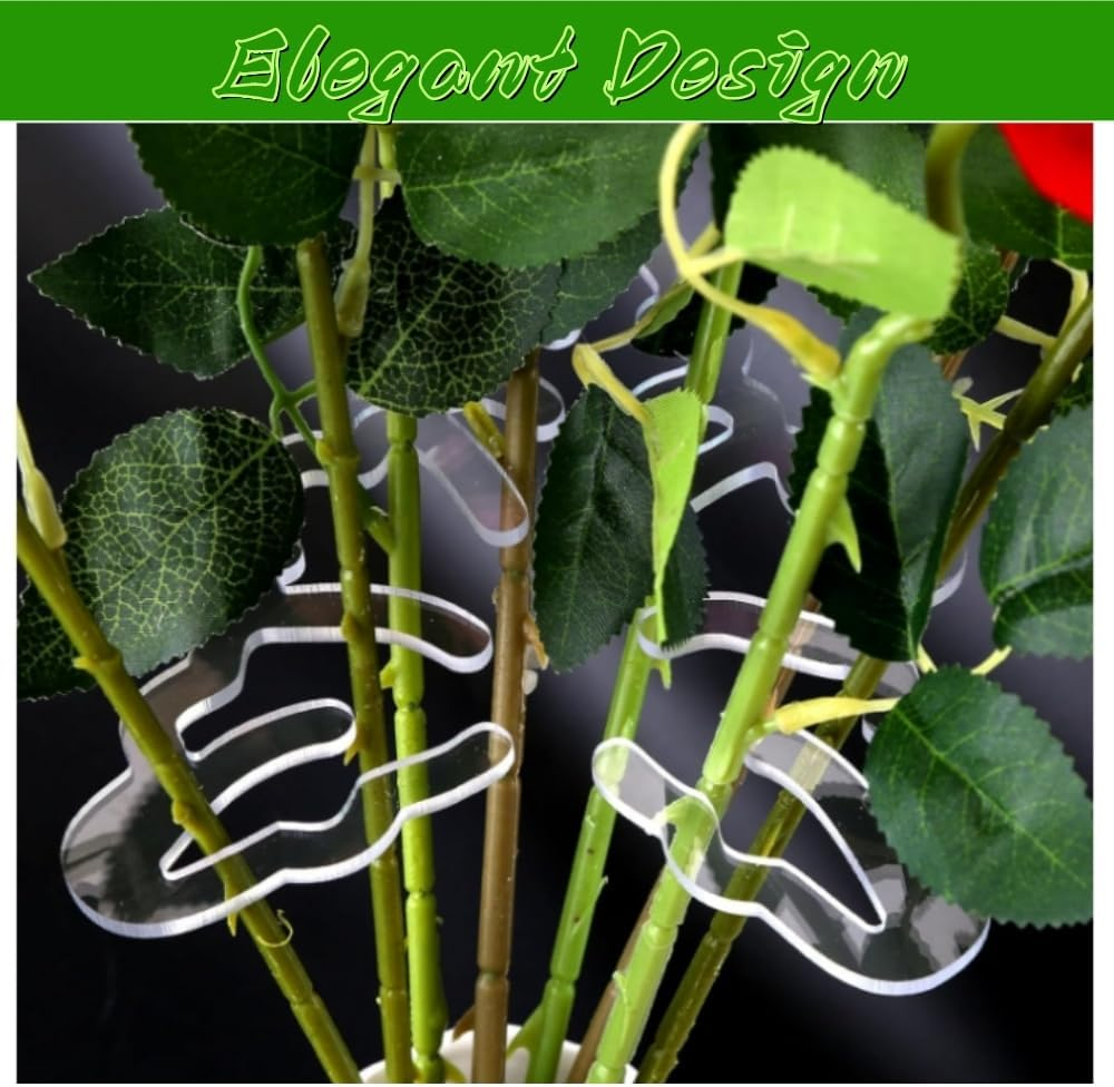 2Pcs Monstera Grapple,Monstera Leaf Plant Support,Turtle Shell Bamboo Clamp Set,Unique and Aesthetic Monstera Plant Support Ring,Plant Stakes, Keeps Plants Tame and Growing Vertical (B) image number 3