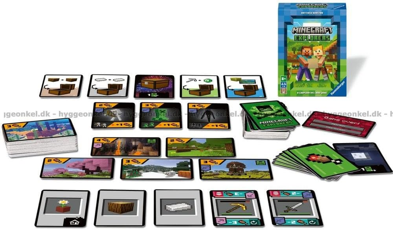 Ravensburger 10822587 Minecraft Explorers Card Game for 1-4 Players