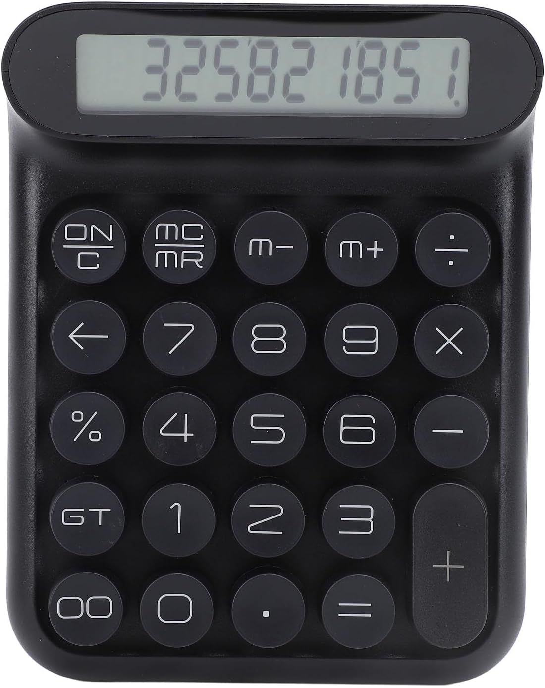 Mechanical Switch Calculator, 24 Keys Mechanical Calculator with Detachable Keycaps, Desktop Calculator with LCD Display, Cute Calculator, Automatic Sleep (Black)