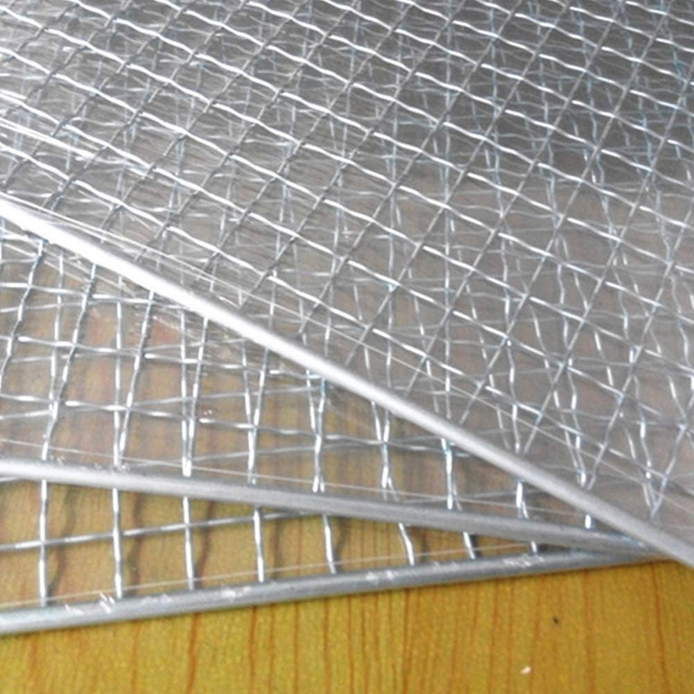 Secfanya QKDS BBQ Grill, Stainless Steel Mesh BBQ Grill Grate Grid Wire Rack Cooking Replacement Net, Works on Smoker,Pellet,Gas,Charcoal Grill, for Camping Barbecue Outdoor Picnic Tool, 25 * 40Cm image number 1