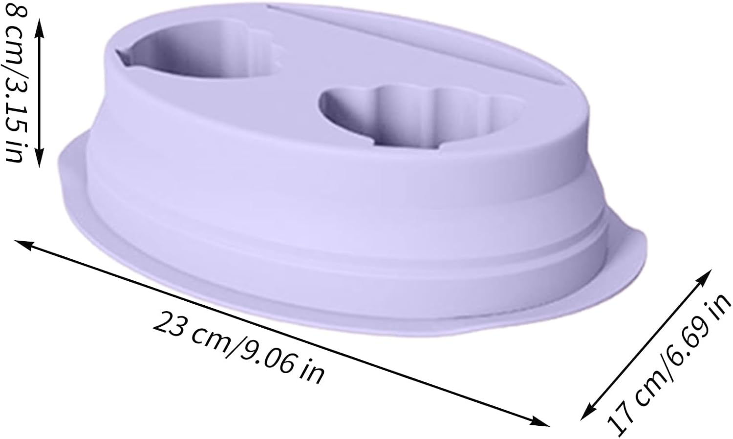 Nail Soaking Bowl, Remover Soak off Tray, Professional Quality, Non Slip Flexible Material, Compact Medium Size, Excellent for Salon, Home Use, Travel Manicure and Pedicure Care image number 5