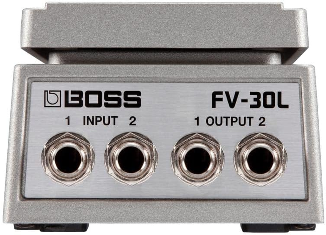 BOSS FV-30L Low-Impedance Compact Foot Volume Pedal for Your Pedalboard | Maximize Space | BOSS Standard Sound Quality, Reliability & Durability | for Stompboxes, Keyboards & Other Digital Instruments