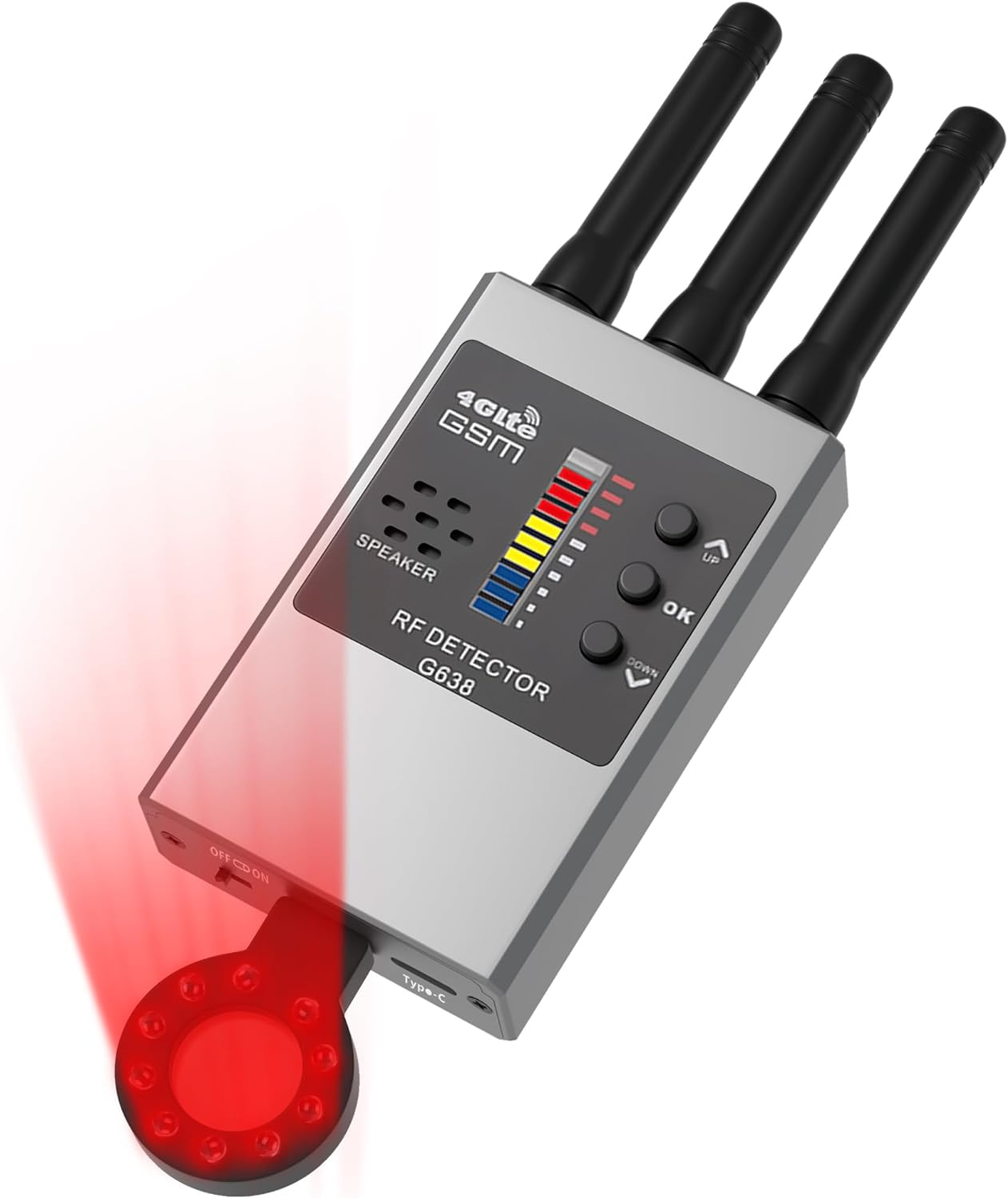 Anti Spy Detector, Hidden Camera Detector, anti Bug Scanner and Protector, RF Signal and GPS Detector, GPS Tracker and Bug Finder for Hotel, Office, Travel, and Home image number 5