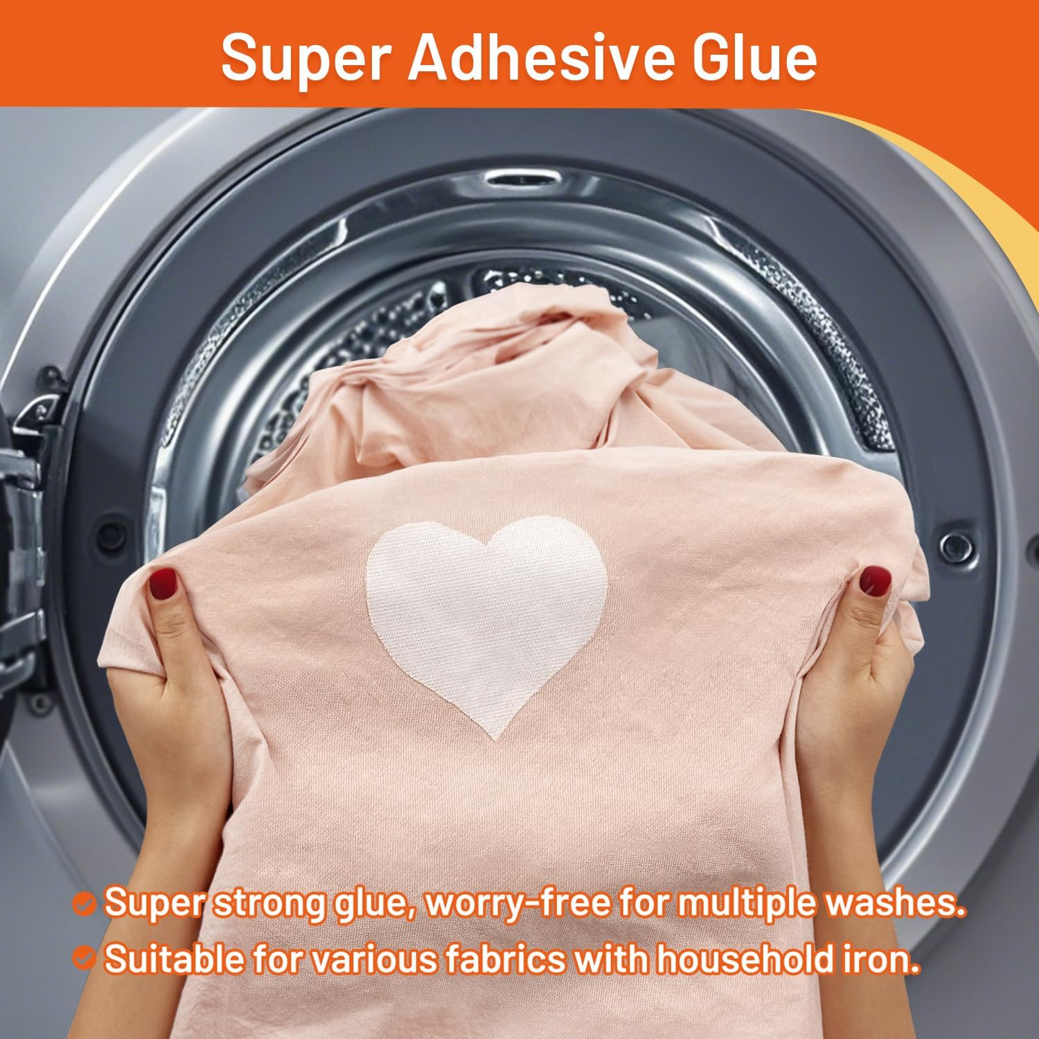 Transourdream Tru-White Iron on Fabric Patches for Clothes, Extra Large Iron on Repair Patch for Clothing, Jeans, Sheets, Duvet Cover, Curtains&Sofa, inside Use Fabric Patch,No Sewing(2 Pcs, 8.5"X11") image number 5