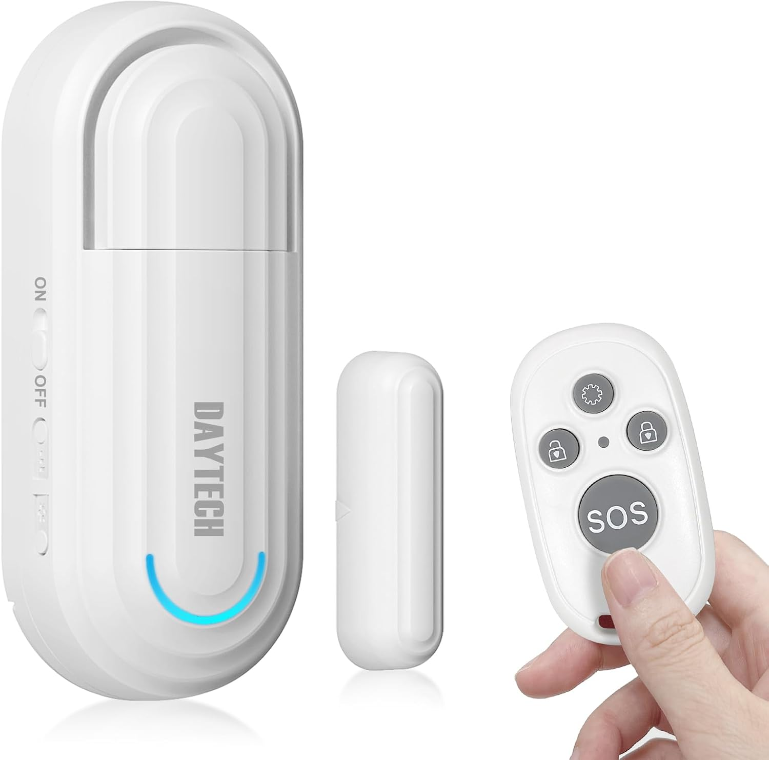 DAYTECH Door Alarm with Remote, 0-120Db Door Alarm Sensor When Opened Window Security Alert with 4 Working Modes for Kids Safety Home Security, 1 Sensor 1 Remote