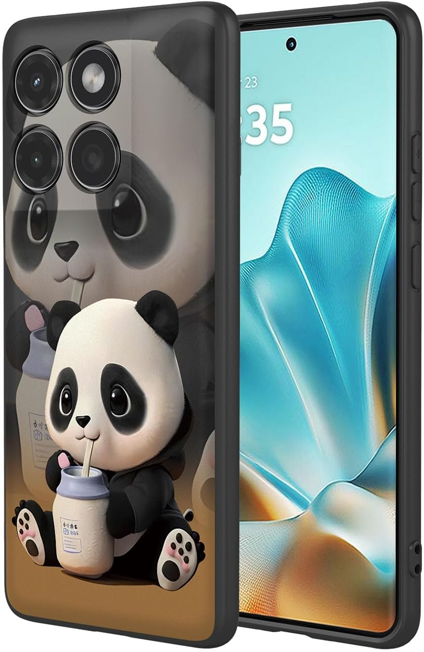 BORYA Silicone Case for Motorola Edge 60 Fusion, Ultra Thin Shockproof Mobile Phone Case, Silky Soft TPU Protective Case, Simple Elegant Colour Pattern Cover, Microfibre Lining Case, P1