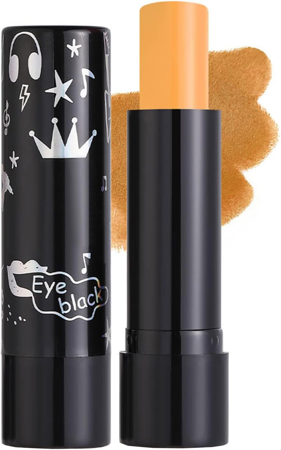 FEESHOW Intense Color Matte Lipstick 1PC Waterproof Transfer Proof Smudge Proof Lip Stain Creamy Rich Pigment Lipstick for Halloween Black One Size