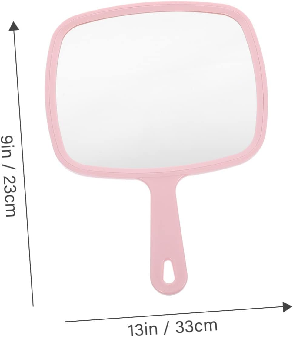 Baluue Handheld Portable Makeup Mirror Compact Ergonomic Design for -Ups Lightweight and Stylish Hand Mirror for Women for Travel and Outdoor Use image number 1