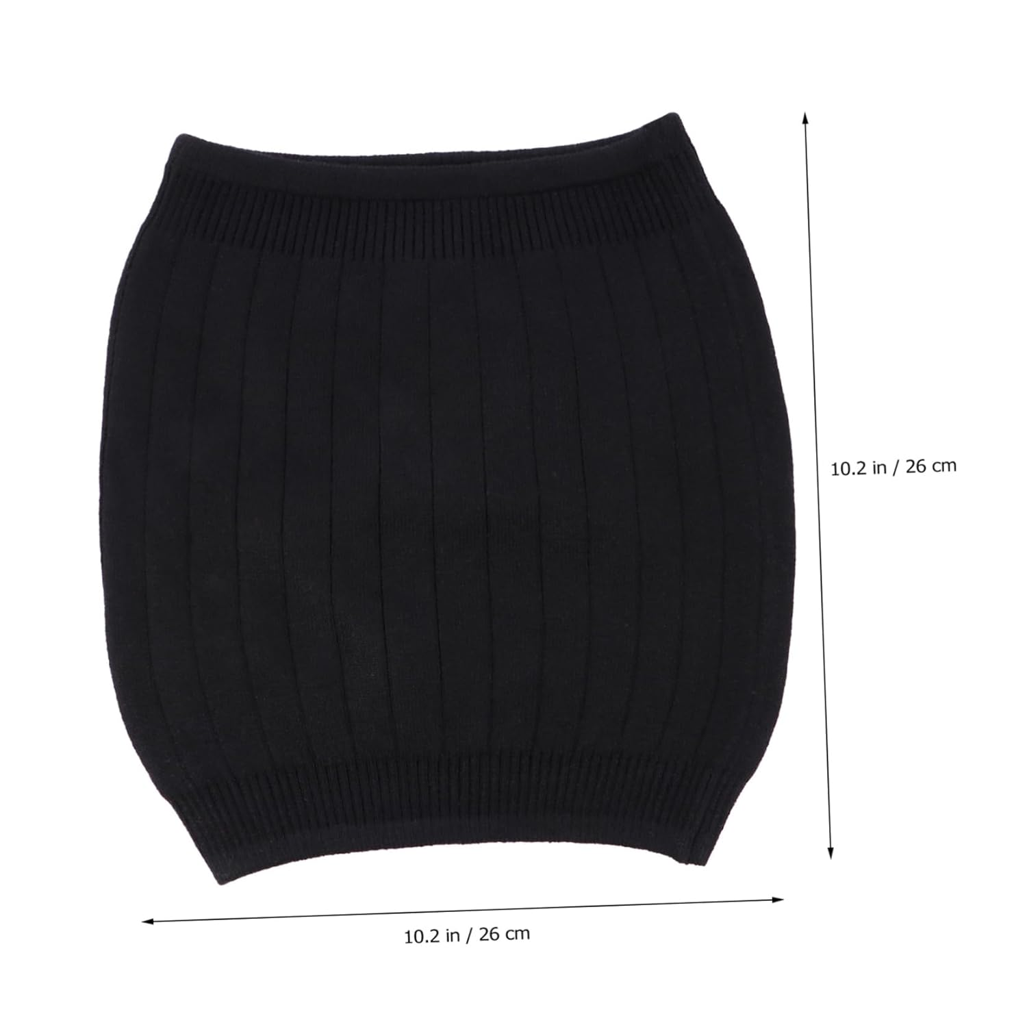 BESTYASH Warm Wool Kidney Belt for Stomach Support Thick Winter Waistband (Black M) Comfortable Abdominal Wrap for Pain Relief and Lower Back Support image number 1