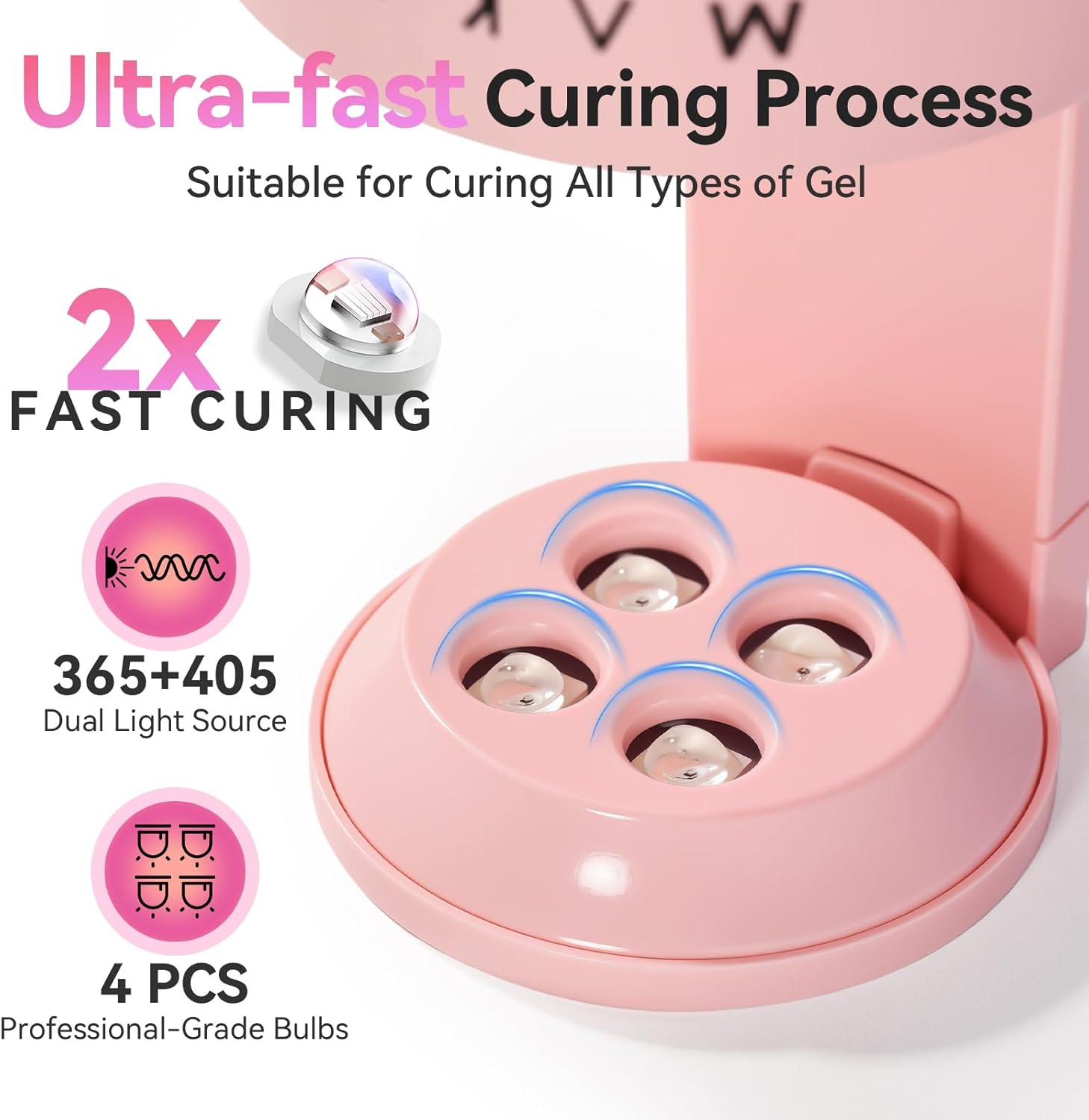 Makartt Mini UV LED Light for Nails - Innovative Lamp with Open Space for Easy Tips Extension, Art Flash Cure, Portable Dryer Travel Manicure Tool DIY at Home image number 1