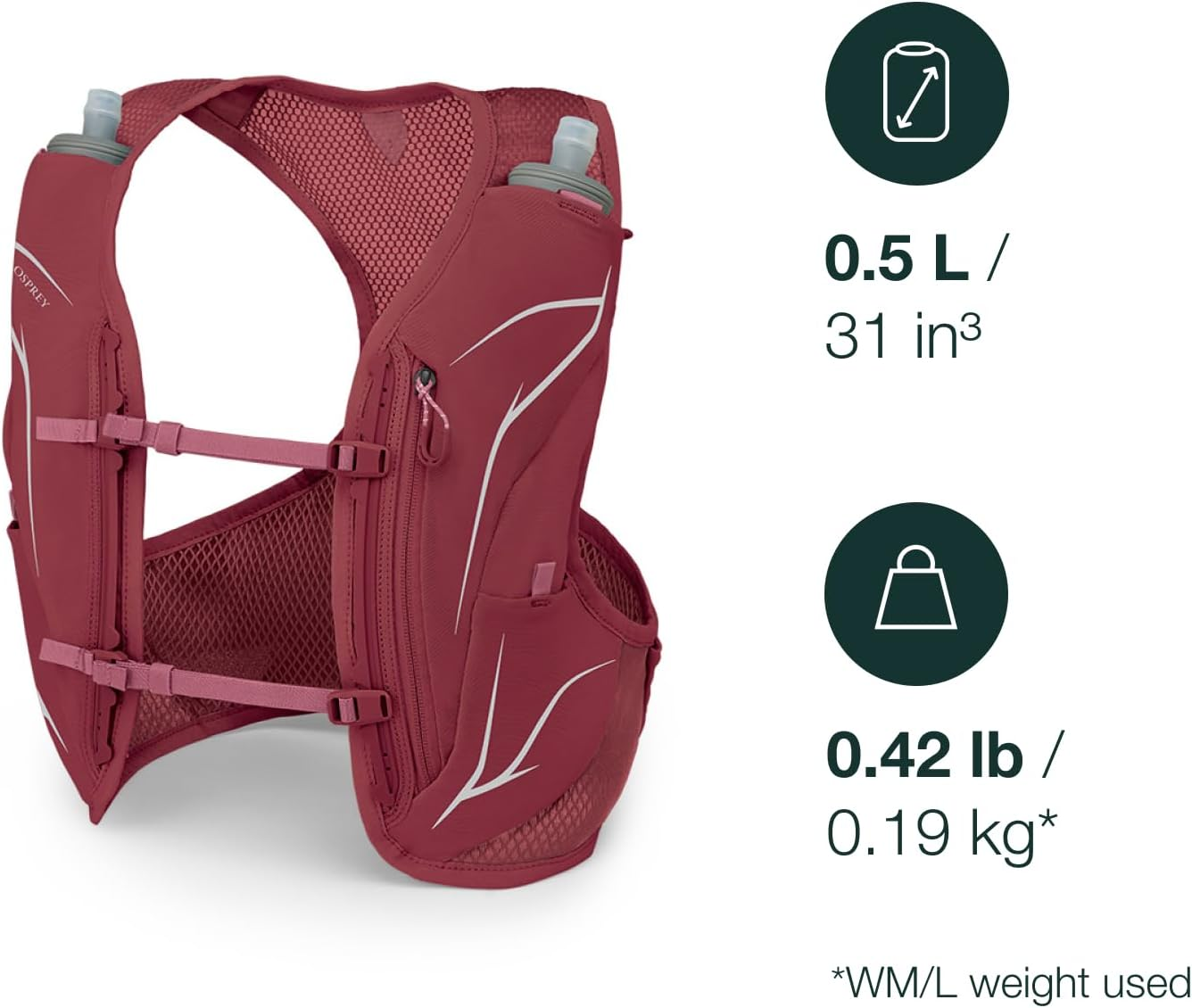 Osprey Dyna LT Women'S Running Hydration Vest with Hydraulics Soft Flasks image number 1