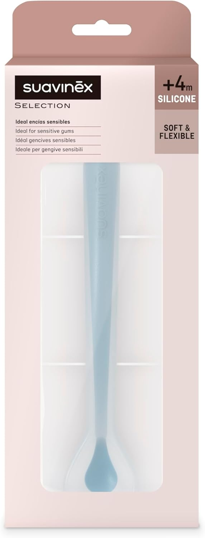 Suavinex Silicone Spoon, Color Essence Blue