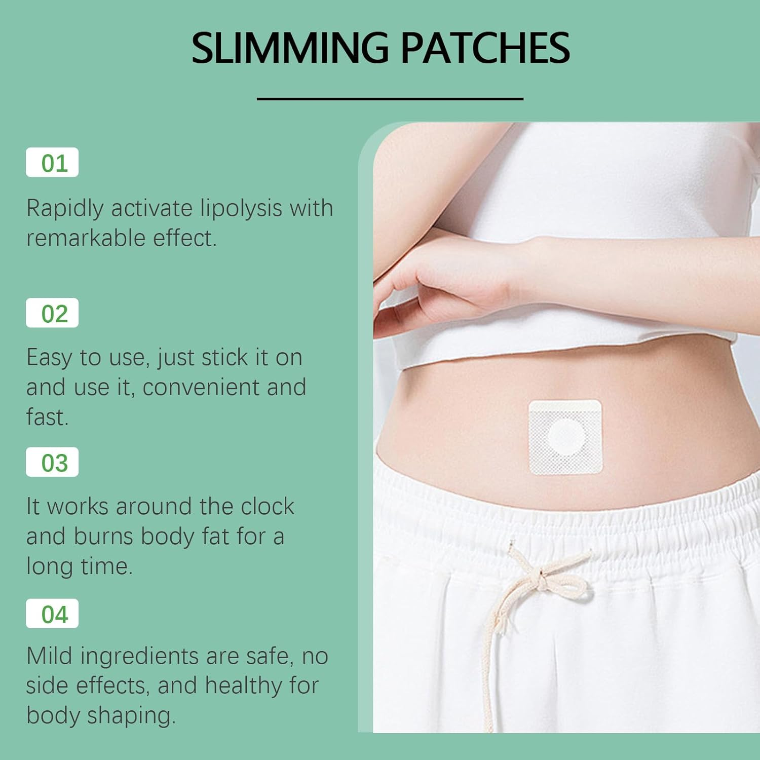 60 PCS Ozempatch Body Care Patches for Daily Wear &ndash; Breathable and Lightweight Surface Contact for Men and Women &ndash; Skin-Friendly Design for Clean Look and Smooth Daily Fit (2 PCS)