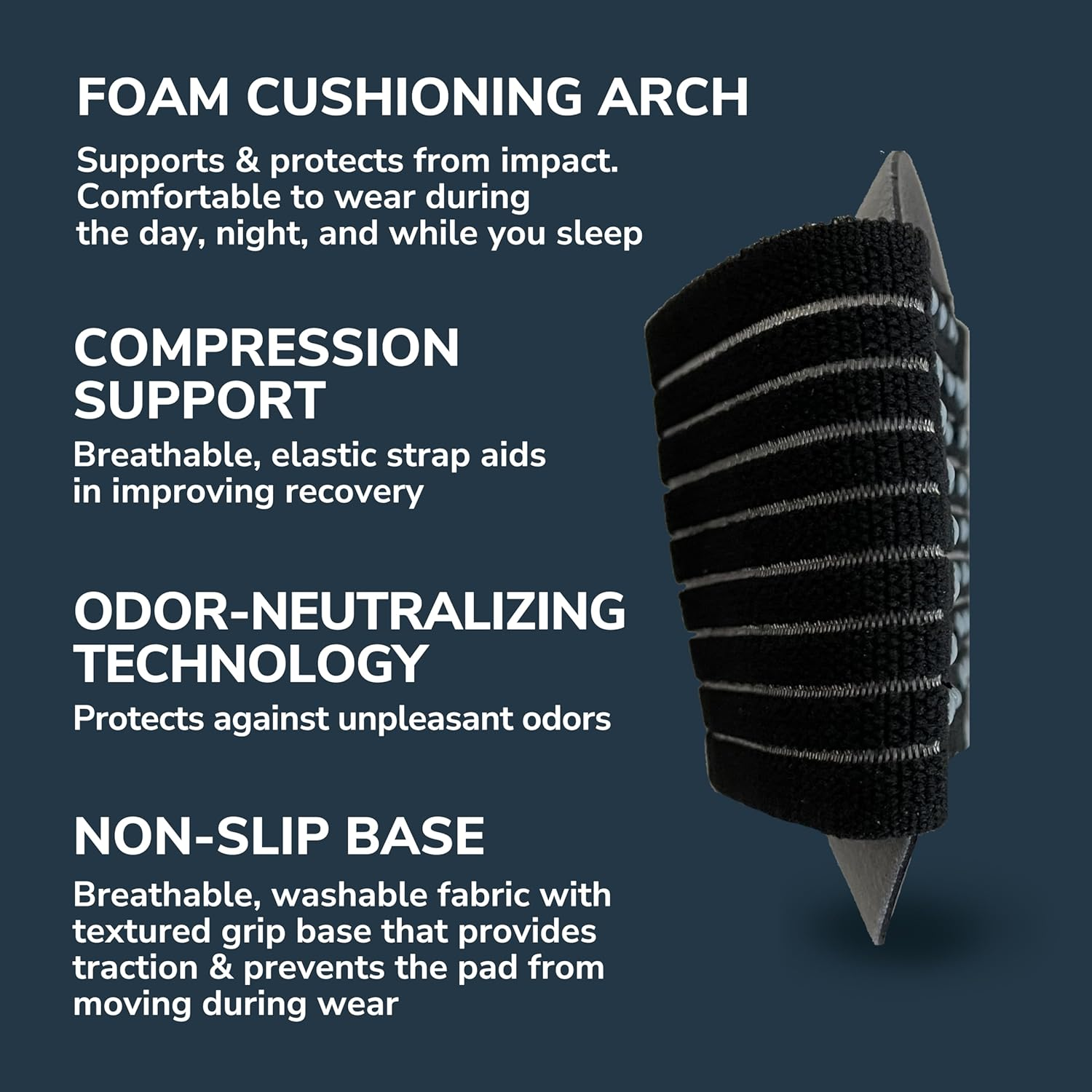 Dr. Scholl'S&reg; Plantar Fasciitis & Achy Feet Relief Arch Support Sleeve, Cushioned Arch Support, Compression Band, Foam Pad Insert, Non Slip Sole, All-Day Wear Morning to Night, Unisex 1 Pair image number 1