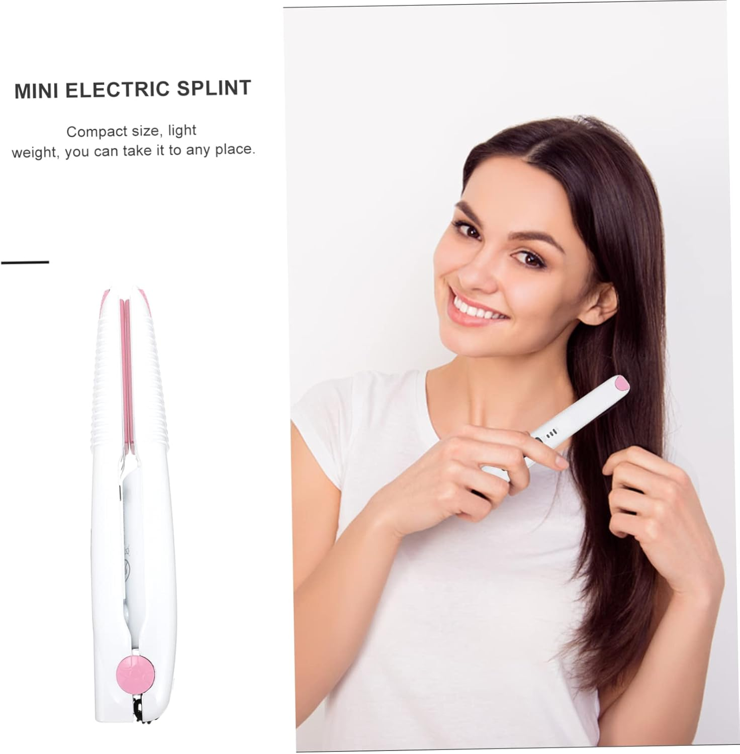 OATIPHO Hot Air Styler Function Rechargeable Hair Straightener Curler Easy to Use for Hair Types