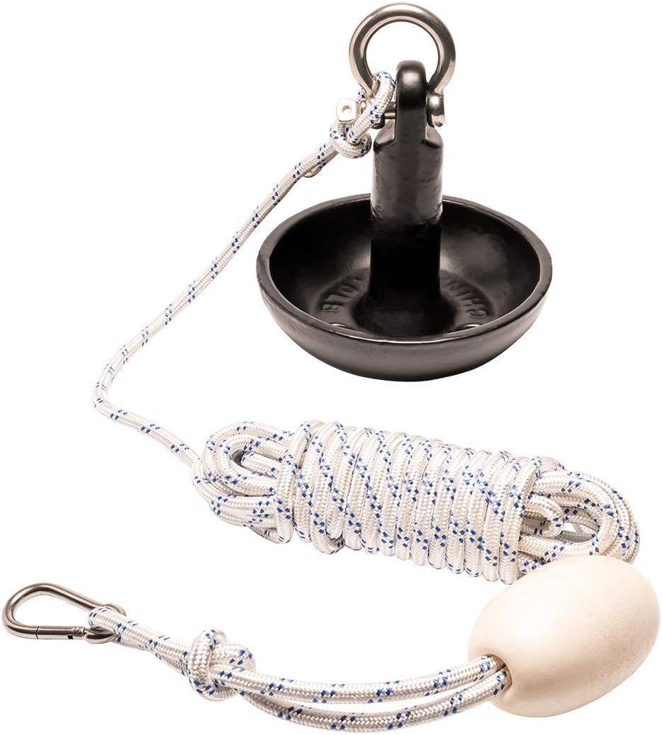 Newport Vessels Premium Mushroom Anchor Kit W/Bag, Rope, Bouy, & Stainless Hardware image number 4