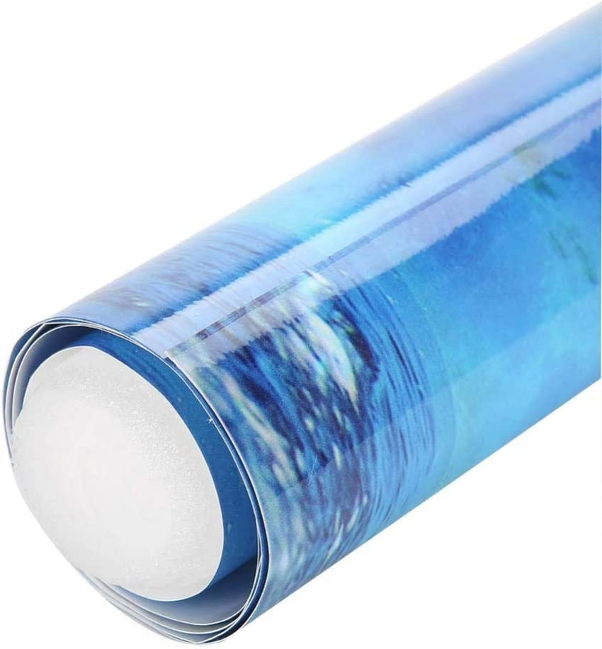 Aquarium Background Poster Fish Tank Backdrop PVC Adhesive Underwater Coral Reef Decor Paper Cling Decals Sticker(122 * 50Cm)