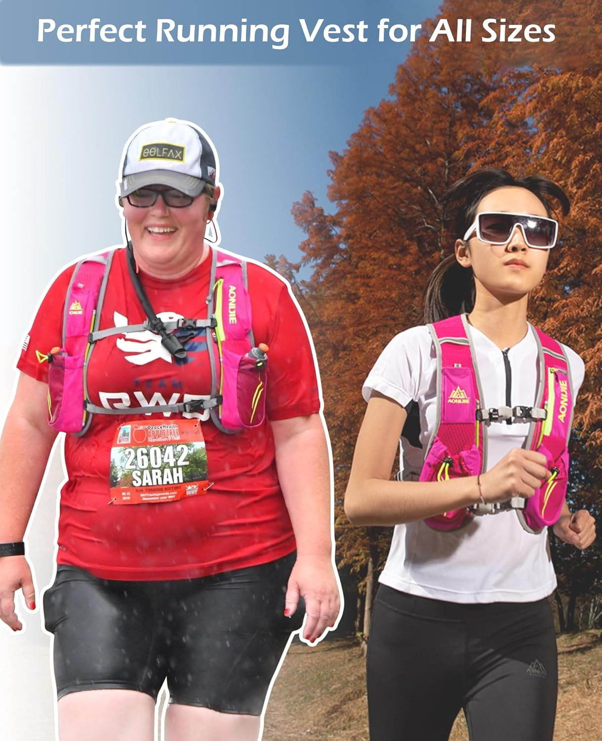 TRIWONDER Hydration Pack Backpack 5.5L Trail Running Hydration Vest for Men Women image number 6