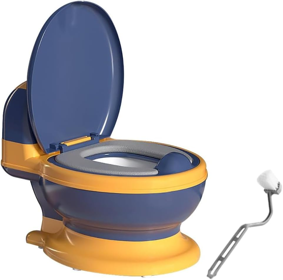 2-In-1 Training Toilet with Wipes Storage, Removable Potty Pot, Baby Trainer Easy to Clean, Realistic Toilet for Toddler& Baby& Kids image number 5