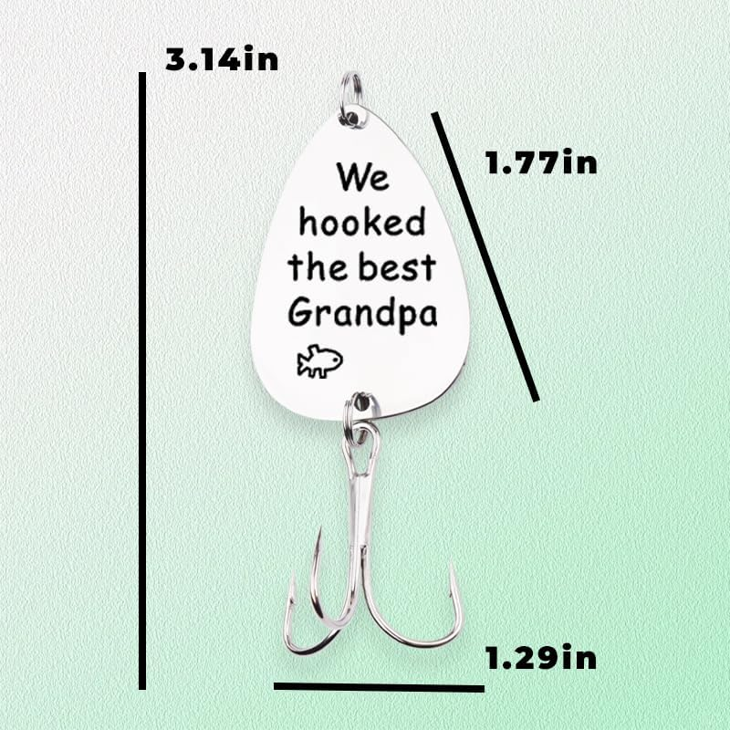 Grandpa Papa Christmas Birthday Gifts for Men Grandfather Fishing Stuff Lures for Papa Pawpaw Retirement Gift Ideas image number 5