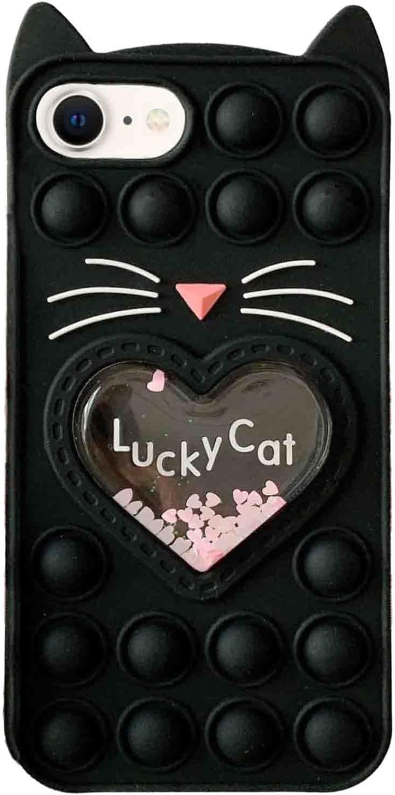 Asgens Pop Bubbles Case for Iphone X/XS, Cute Lovely Cartoon Unicorn Rainbow Pop Shockproof Silicone Soft Phone Case for Apple Iphone X/XS 5.8 Inch