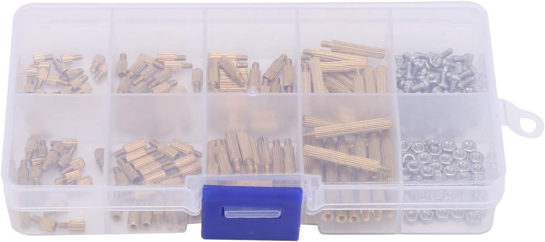 260Pcs M2 Standoff Spacer Kit, Brass Standoff Screw Nut Threaded Industrial Supplies image number 2