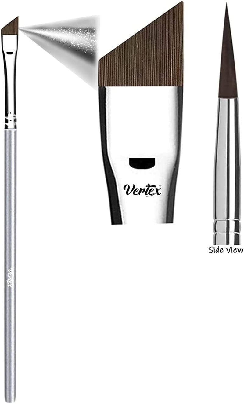 Angled Eyeliner Brush Slanted - Small Thin Winged Liner for Clean Lines to Apply Smooth Liquid Gel Liner for a Fine Wing | Application of Flat Angle Edges Allows Precision Control Sexy Cat Eyes image number 1