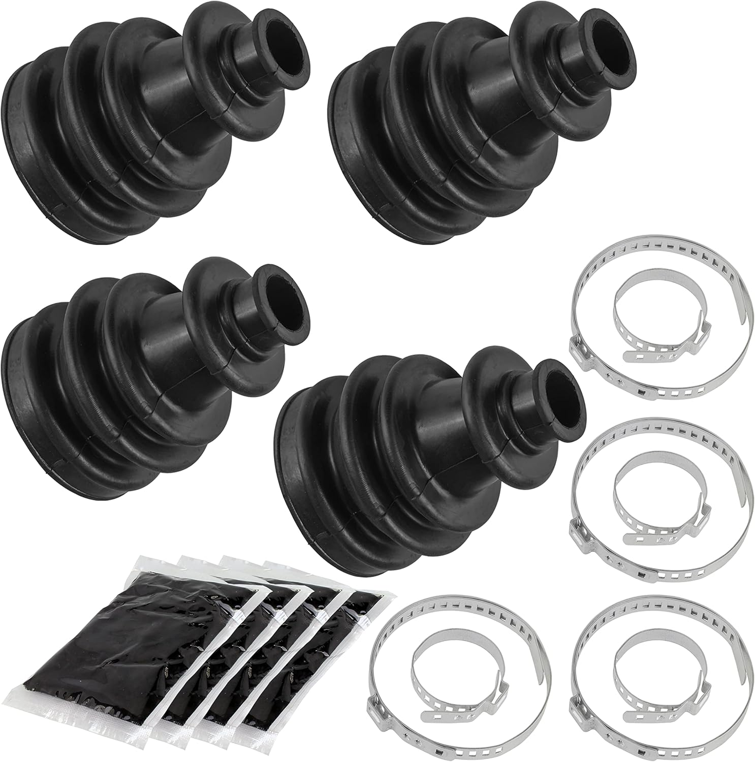 Caltric 2 Front Right Left Axle CV Boot Kit Compatible with Polaris Ranger XP 900 Eps 2013 2014-2019 image number 4