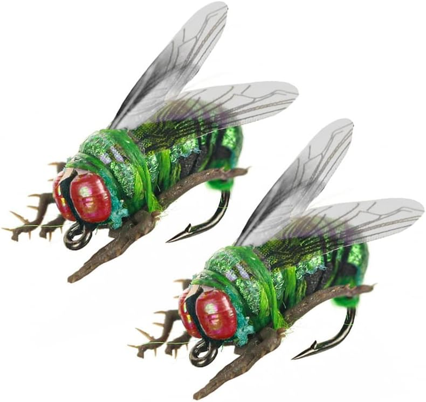 Origlam 2Pcs Realistic Trout Lure Fly Fishing Lures, Fly Fishing Trout Lures image number 6