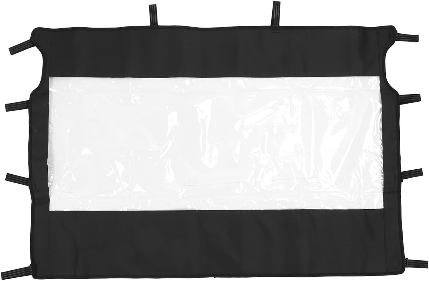 UTV Soft Rear Windshield Dust Panel, PVC Back Window Keep Wind Cover, All Weather Rear Windscreen Replacement for Rhino 450 660 700 Accessories