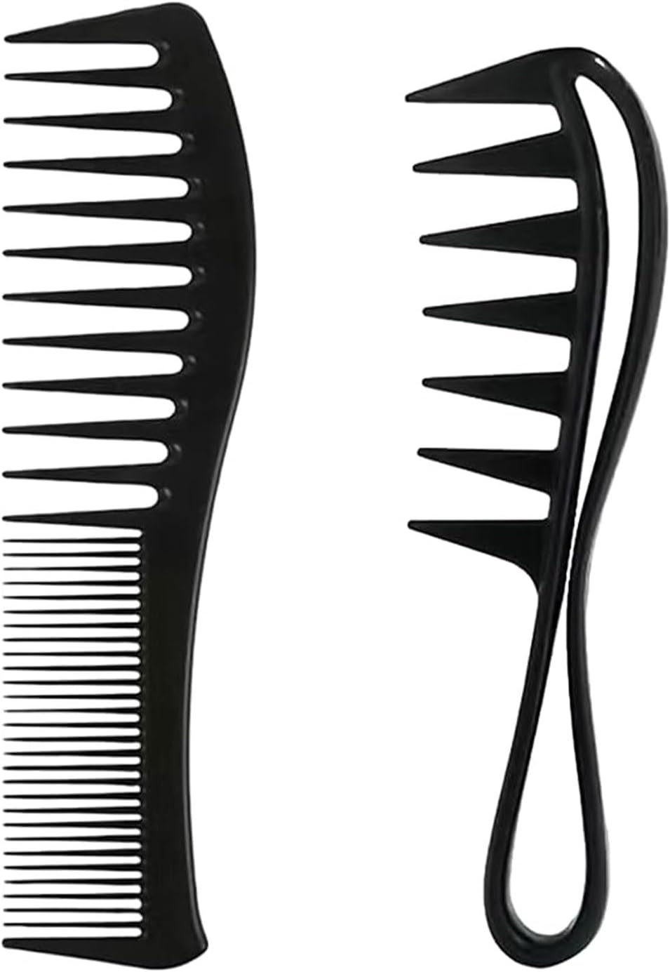 IPNSDON 2 Pieces Hair Comb Wide Teeth Hair Comb Set Styling Comb Curling Comb Anti-Static Comb with Wide Teeth Hair Styling Tool Suitable for Daily Comb Hair