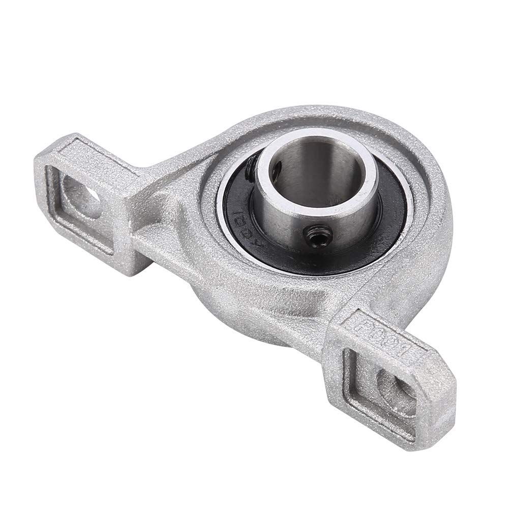 KP001 Pillow Block Bearing, Flange Mounted Pillow Bearings, Self Aligning Center Mounted Bearings with Flange Holes Can Be Used in Electric Power, Metallurgical Industry(12Mm)