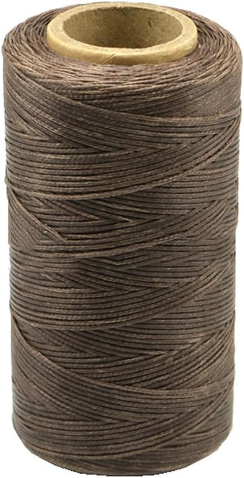 260M 150D Leather Sewing Waxed Thread - Hand Stitching Craft Repair Cords in 4 Colors