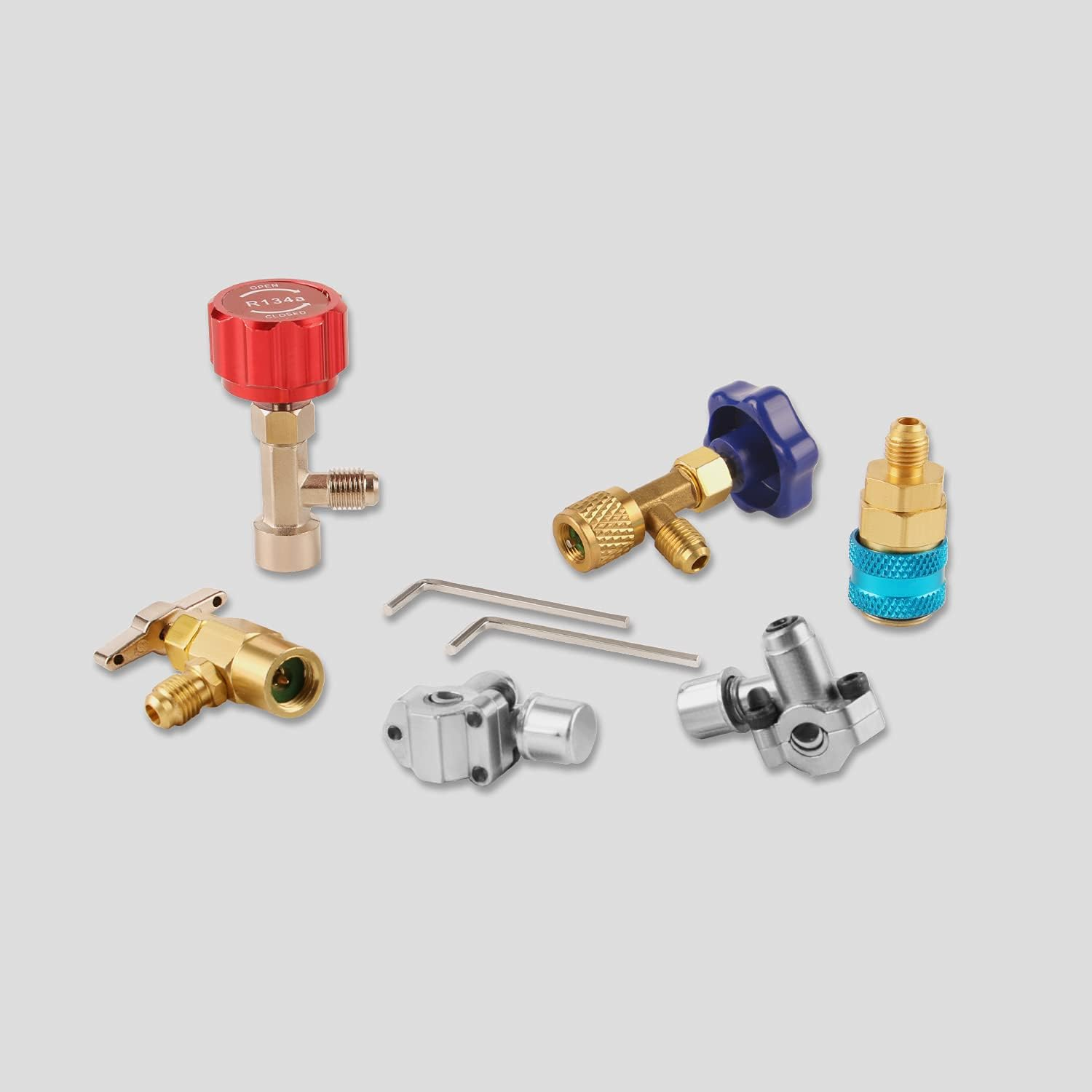 Lichamp A/C R134A Refrigerator Freon Recharge Kit with Bullet Piercing Valve, Piercing and Self-Sealing Can Tap 134A image number 2