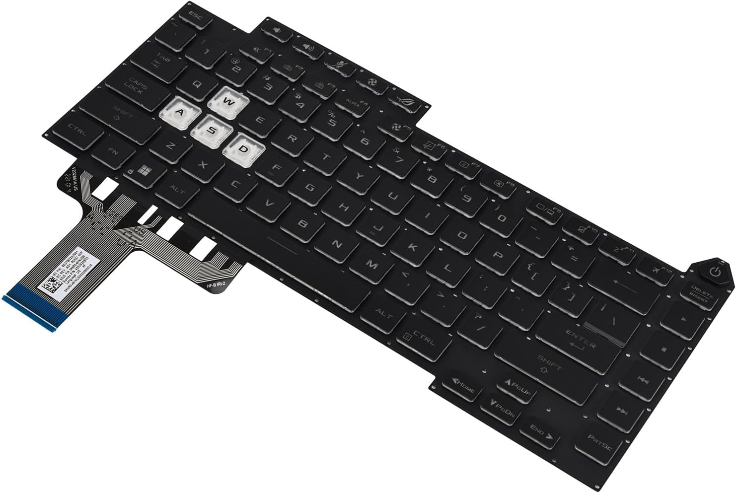 Replacement Keyboard for ASUS ROG Strix G15 G513 G513Q G513QM G513QY G513QR G513QE G513RM G513RW G513IM G513IE Series Laptop with Colorful Backlight, ROG Strix G15 G513 Replacement Keyboard image number 5