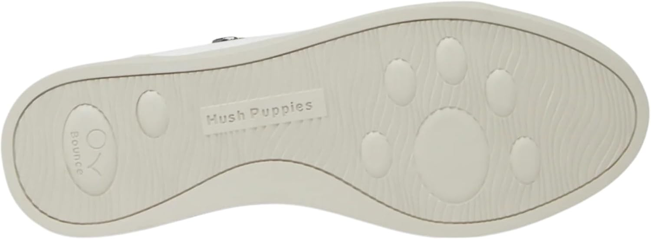 Hush Puppies Womens Mimosa Perf Ladies Sneakers Zip White Casual Lace up Shoes 11 White/Copper image number 2