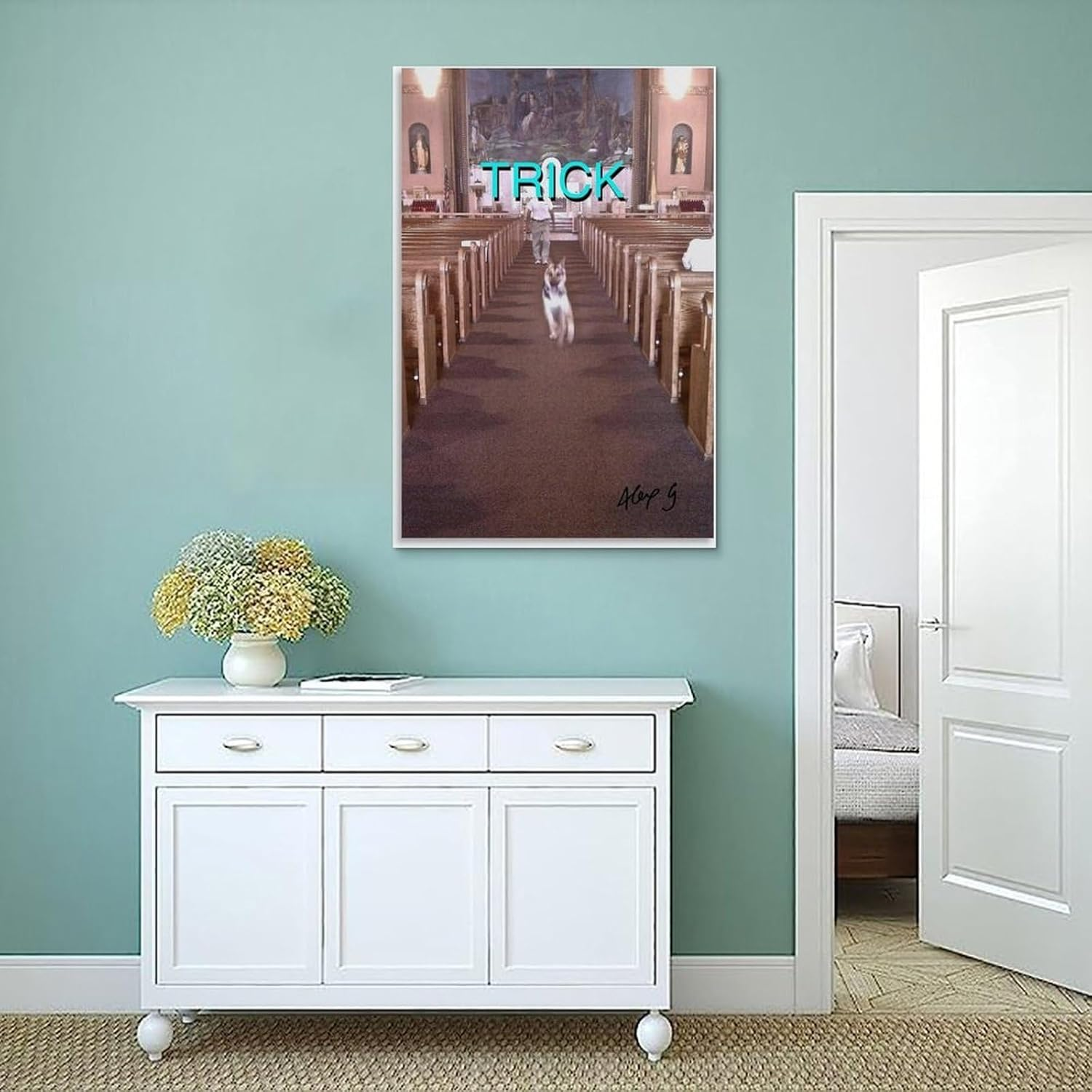 Trick Music. Poster Canvas Painting Wall Art Picture Home Decor Print for Bedroom Living Room Dorm Study Bar Office 16X24Inch(40X60Cm) Unframe-Style image number 1