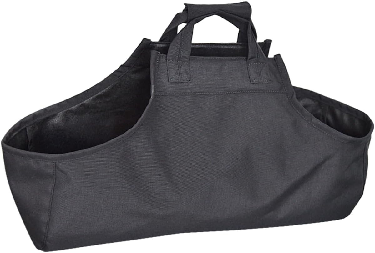 Professional Outdoor Firewood Storage Tote Bag with Hand Strap Heavy-Duty Oxford Cloth Log Carrier for Camping Barbecue and Garden Tools Transport Multipurpose Canvas Pouch For image number 5