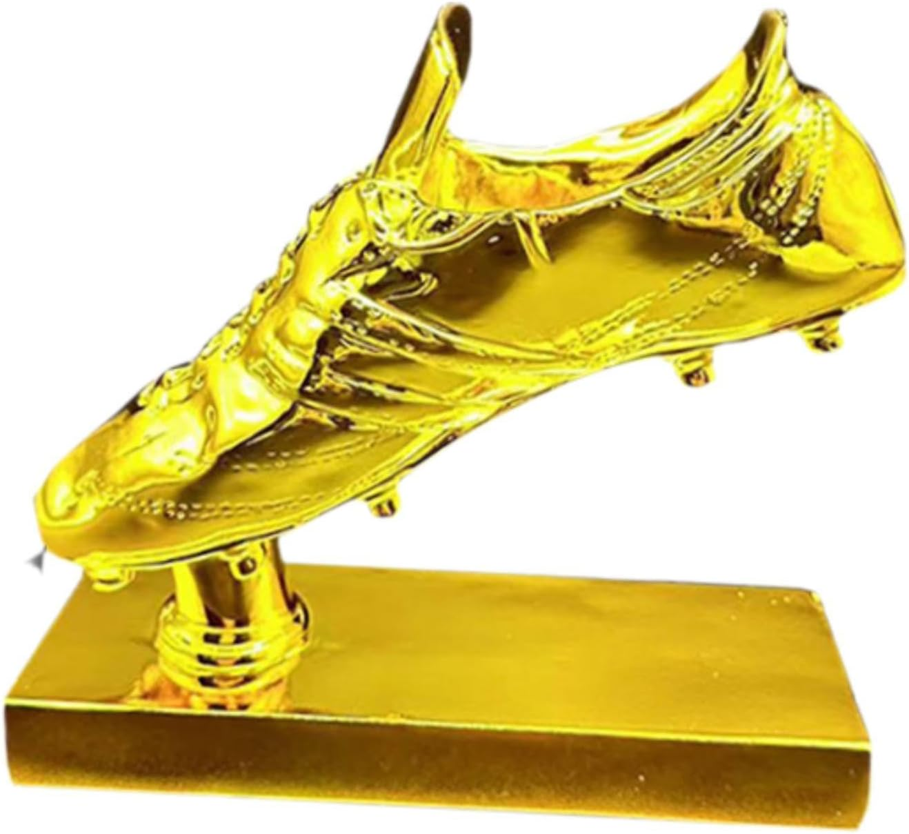 Generic Golden Boot Soccer Trophy Sculpture Figurine Resin Trophy for Home Decor Entrance